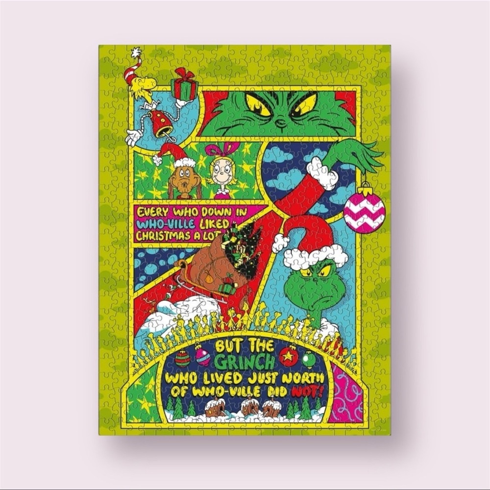 Dr. Seuss Grinch Christmas, Dr. Seuss 3 In 1 Grinch Multipack Jigsaw Puzzle - Picture 3 of 7
